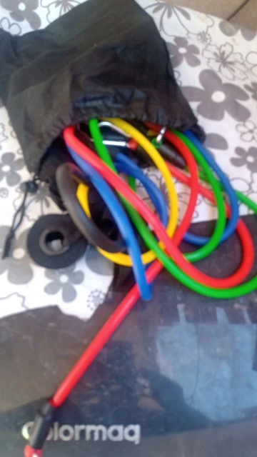 Kit Elásticos Extensores 11 Peças, Musculação, Yoga, Pilates photo review