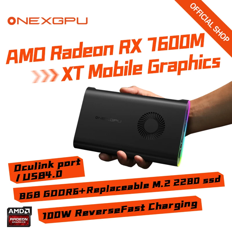 Onexplayer Newest External Gpu Onexgpu With storage 8GB GDDR6 AMD