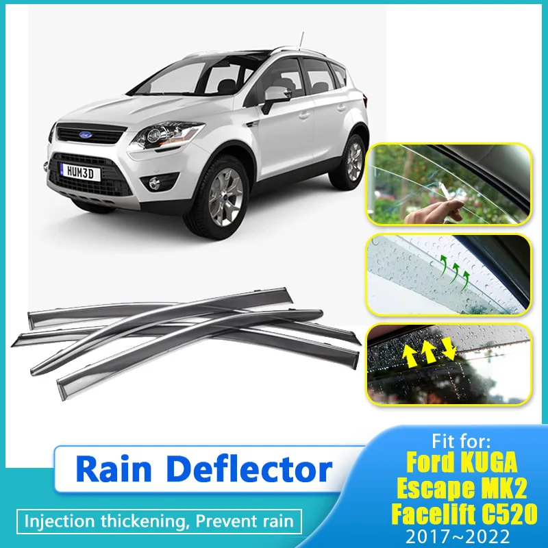 Rain Deflector For Ford KUGA Escape MK2 Facelift C520 2012 2013