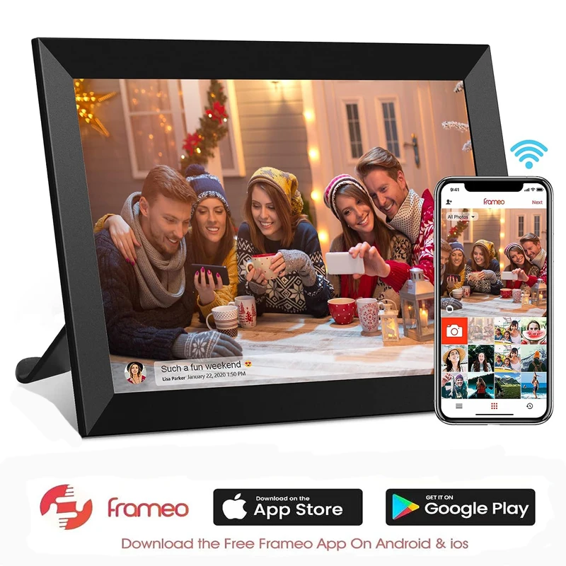 Digital Picture Frame 10.1 Inch Large Digital Photo Frame with IPS Full HD  Touchscreen, 32GB WiFi Smart Frame Share Photos and Videos Instantly from