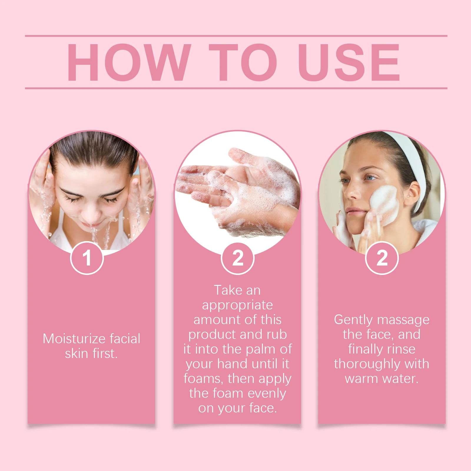 EELHOPE Face Cleaner Moisturizing Gentle Cleaning Pore Dirts Oil Control No Tight Non-irritating Soothing Face Cleaner Gel