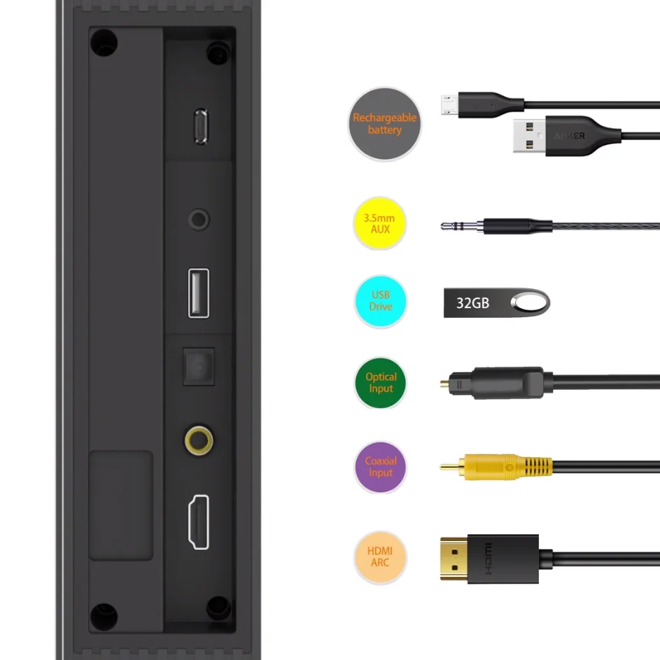 Rsionch-مكبرات صوت للمسرح المنزلي ، مكبر صوت مثبت...