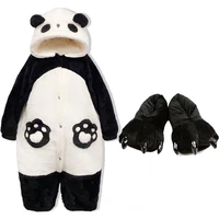 Winter Unisex the Panda Robes Costumes Onesies Kigurumi Unicron Cosplay Pajamas Adult Pyjamas Animal Sleepwear Jumpsuit Anime 4