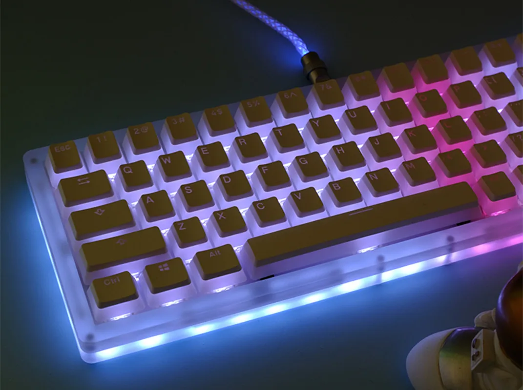 

OEM Profile PBT Keycaps 108 Keys Pudding Keycap For Cherry MX Switch Mechanical Keyboard kit RGB Gamer backlit Keyboards Switch