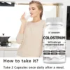2208-1f5fd0.jpg Colostrum Capsules - 40% LgG - Supports Intestinal Digestion and Immune Health Improve Focus, Skin, Gut Health - 120 Capsules