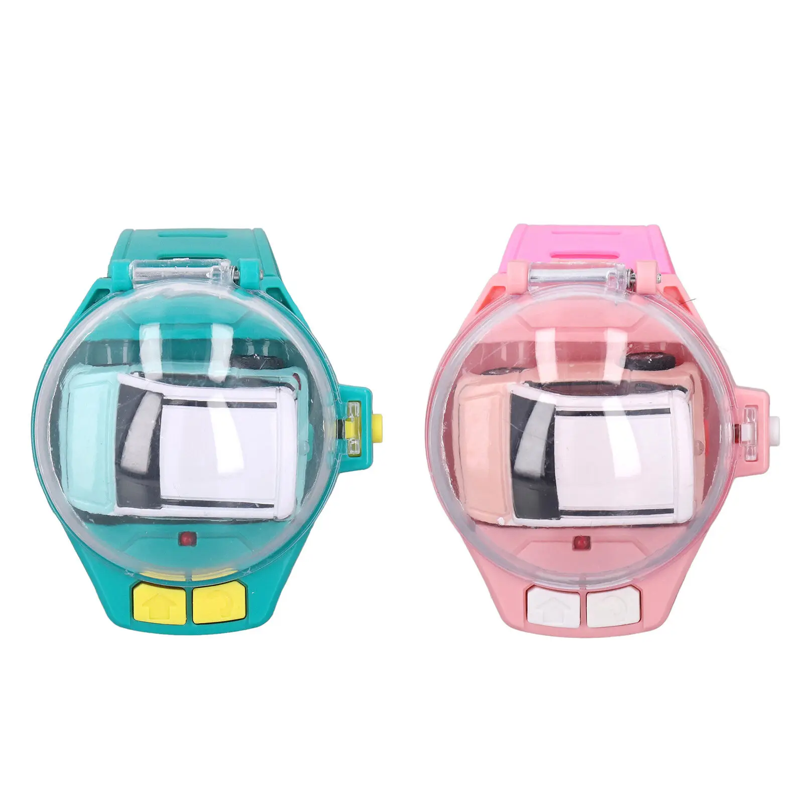 Remote Control Car Watch LED Toy 2.4GHz Mini Watch Remote Control Car Alloy RC Car Wrist Racing Watch Interactive Racing Game To 6