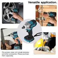 Makita – clé à chocs électrique sans fil, 520N.M, Rechargeable, 1/2 pouces, outils électriques, Compatible avec batterie 18V 2
