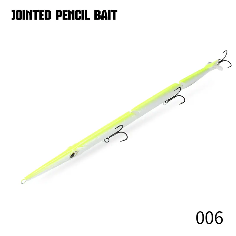 Hunthouse Jointed Pencil Bait 3 Section Fishing Lure 180mm/22g 255mm/30.6g Needle Sinking Swimbait For Bluefish Seabass Tackle - Image 12