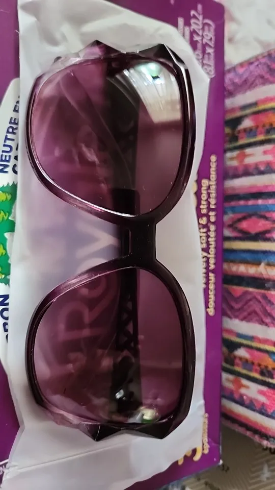 Big Purple Sunglasses - Luxury Square Mirror Shades for Women photo review