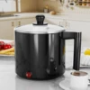 Electric Hot Pot:1.5 L Ramen Cooker, Portable Multi-Functional Pot for Pasta, Noodles, Non-Stick Noodle Cooker for Dorm 1