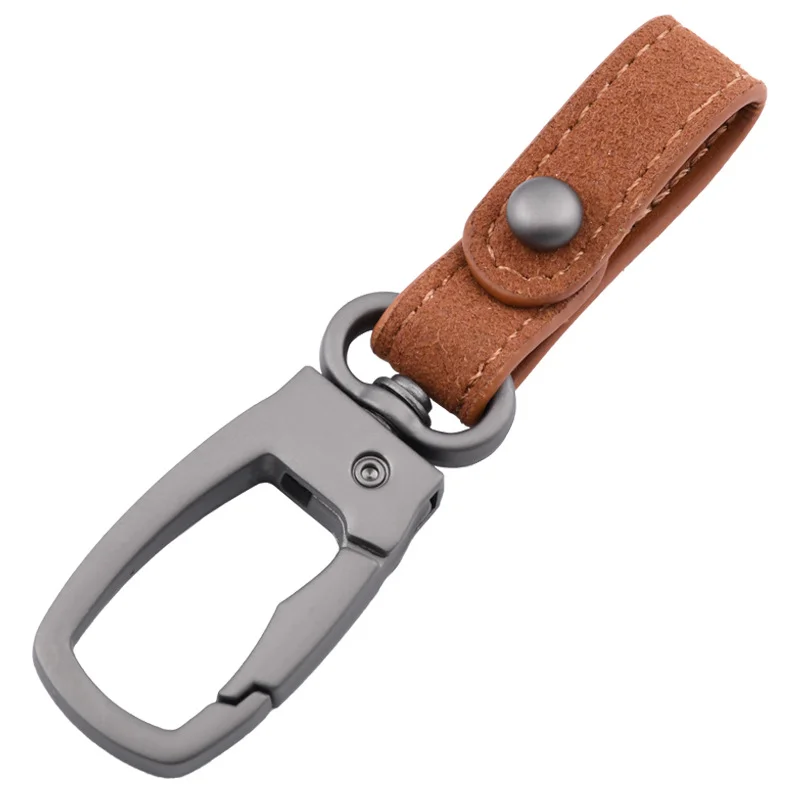 Luxury Leather Car Keychain-Universal Fit for All Car Models, Premium Quality with Sleek Design, Durable and Stylish Accessory
