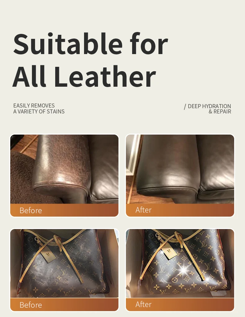 Description Picture 4 of itemPowerful Leather Cleaner Remove dirt Nourishing and Protective Suitable for Sofas,Shoes,Bags
