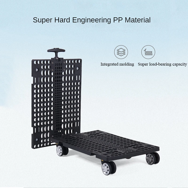 Carrito desmontable para mascotas, bolsa Universal de doble capa, grande y expandible, con ruedas 5
