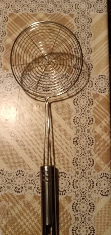 3 Size Set Stainless Steel Colander Household Noodle Dumpling Hot Pot Filter Screen Pearl Line Drain Large Fried Strainer photo review