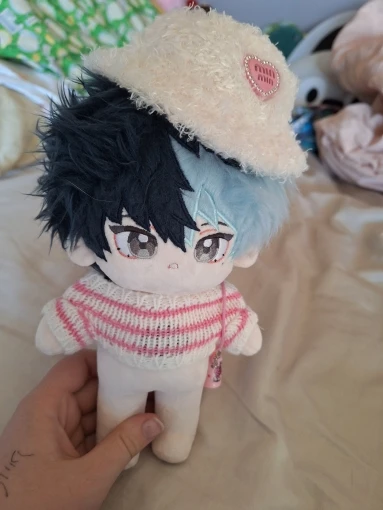 Labubu Doll Clothes: 15/17CM Idol Kpop Style Mini Plush Overalls Set photo review