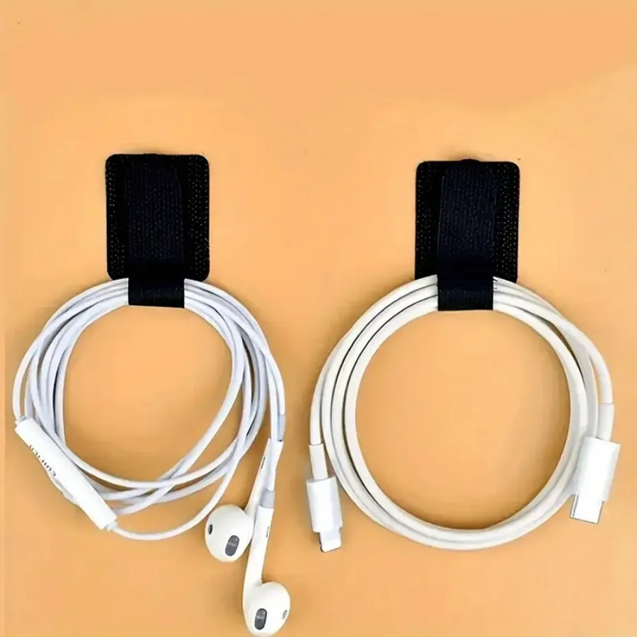 Cable Ties Nylon Cable Ties 10 Piece Self-adhesive Nylon Cable Tie for Data Cable Computer Cable Storage Office Management