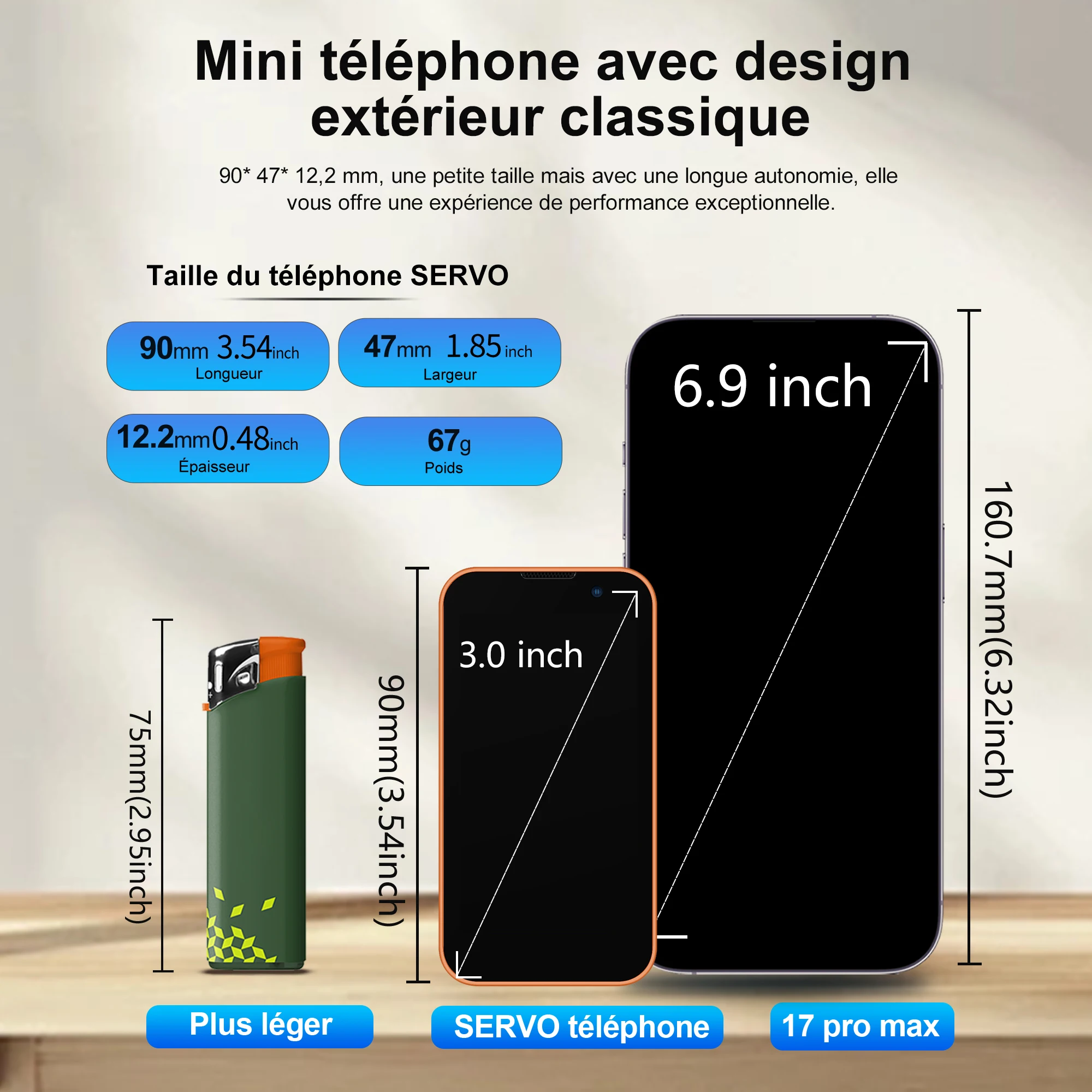 Mini Smartphone Pocket Phone Ultra-Compact A9c2ce72a60b94c80bcf48b70e01b8c3fX