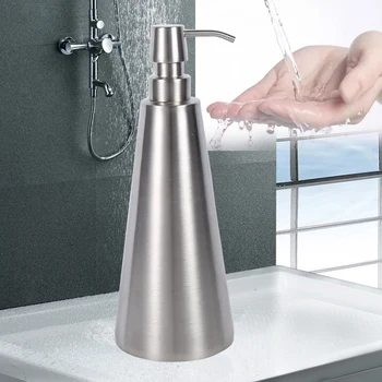 Dispenser di sapone liquido bottiglia di gel bottiglia 304 pompa per lozione in acciaio inossidabile sapone per le mani 250ml/350ml/550ml Dispenser per bagno da cucina 1