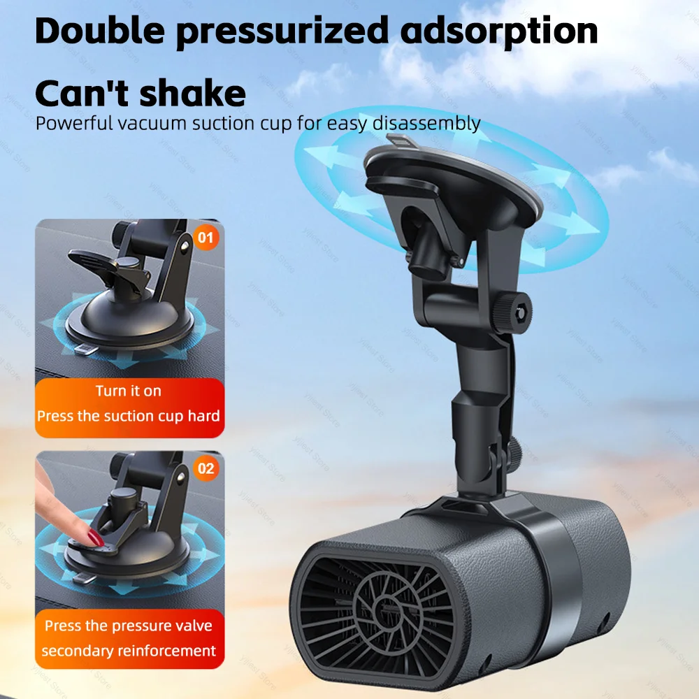 Car Heater Car Fan 12V Portable Electric Heated Windshield Defogging For Car