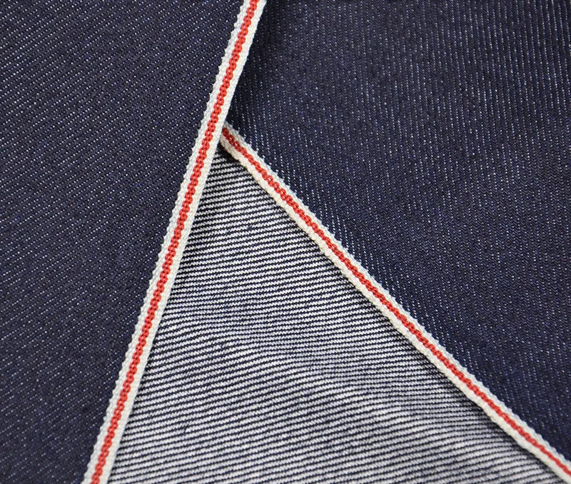 10.5Oz Coolmax Red Selvedge Jeans Cloth 25.1%PPT High Stretch Denim Fabric Dropshiping W186514