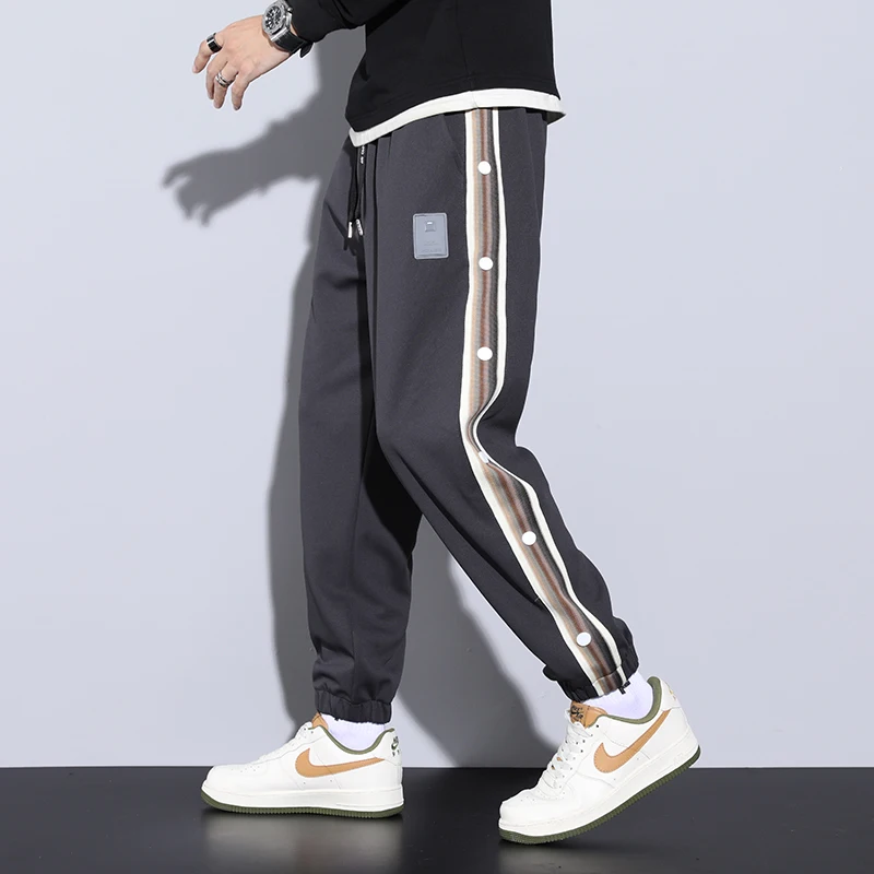 

2023 New Fashion Men's Sweatpants Spring Autumn Students Young Man Casual Pants Straight Male Joggers Trousers Plus Size