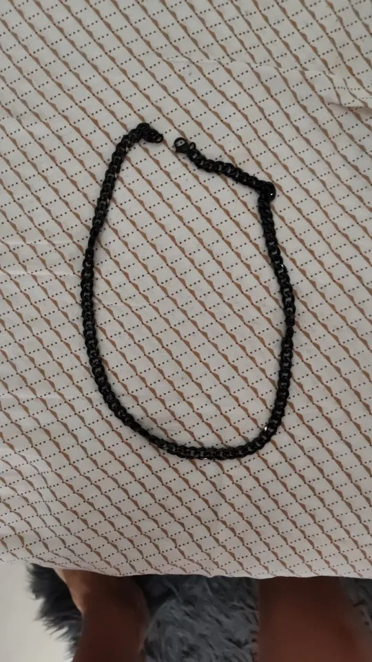 Corrente cubana Vnox unisex, aço inoxidável photo review