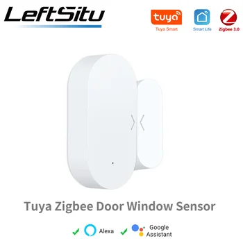 Tuya Zigbee Door Sensor Window Sensor for Smart Home A Burglar Alarm Tuya Smart Alexa Google Home var Smart Life Tuya Sensor 1