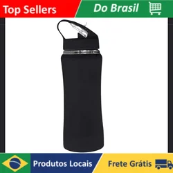 Garrafa Térmica Aço Inox com Bico 400ml - Preto