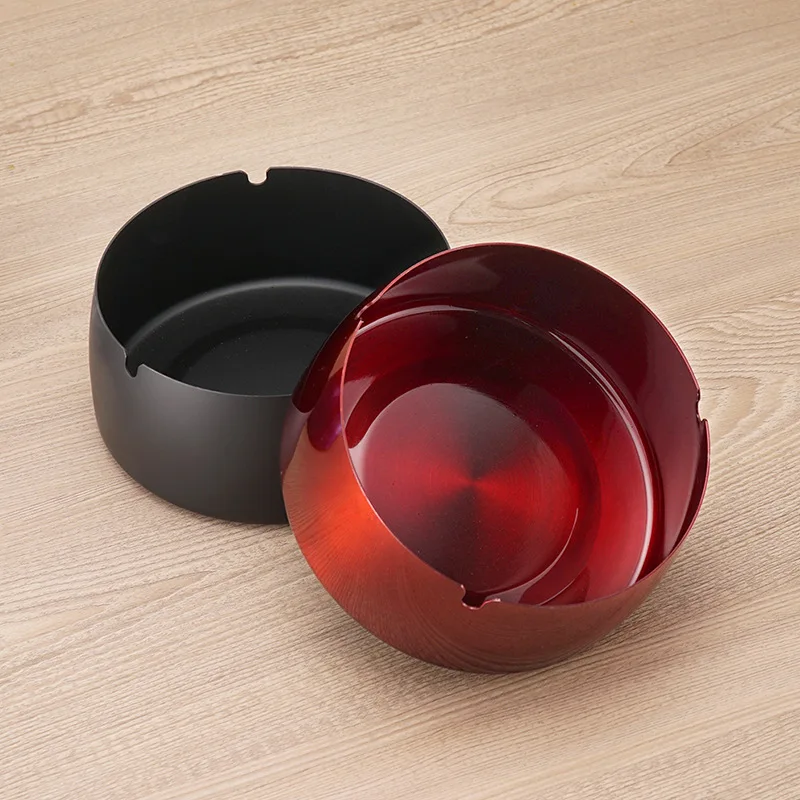 Silver Metal Ashtray for Cigarette Windproof Stainless Steel Ash Tray 4