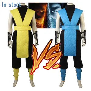 Mortal Cos Kombat Sub-Zero Cosplay para homens, colete e calças, roupa de  dramatização, roupas de fantasia, terno disfarçado Carnaval Halloween -  AliExpress