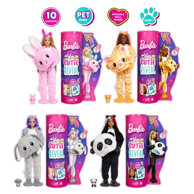 Barbie Cutie Reveal Purse Collection with 7 Surprises Including Mini Pet  (Styles May Vary)