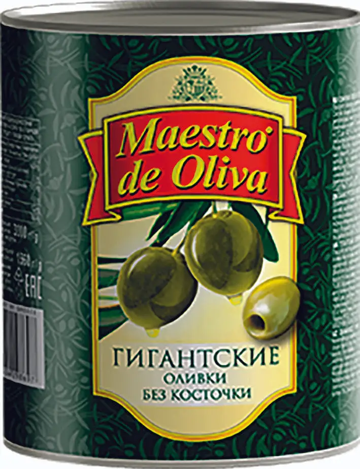 Упаковка из 6 банок Оливки MAESTRO DE