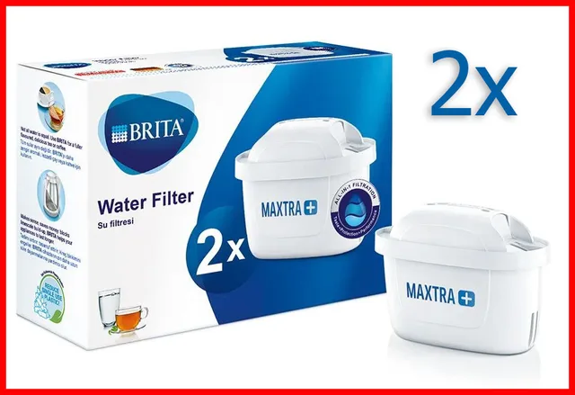 Brita Maxtra 2x 4x 6x pcs Replacement Water Filter Cartridges Compatible with All BRITA Jugs 2 PCS