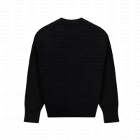 Pull à col rond avec surpiqûres inversées sur tout le vêtement, style unisexe 7