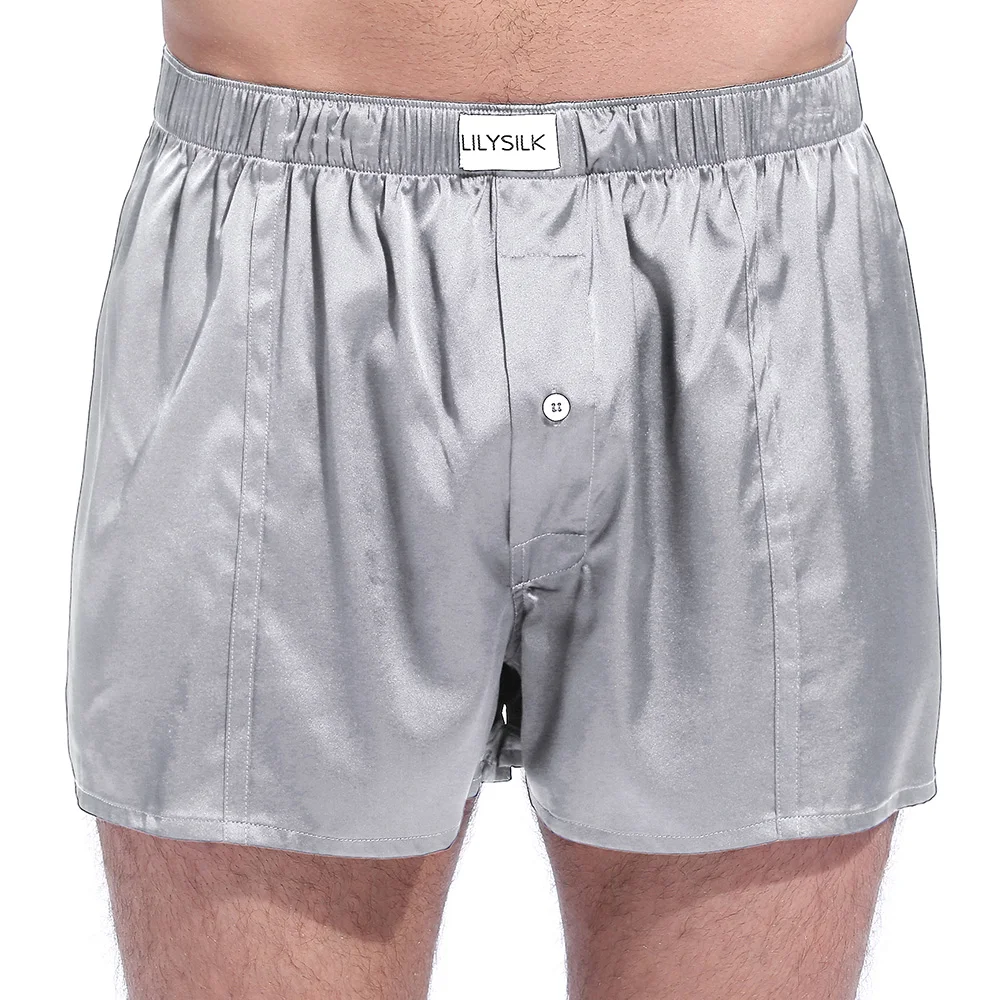 Mulberry Silk Boxers Shorts Men, Mens Boxer Free Shipping