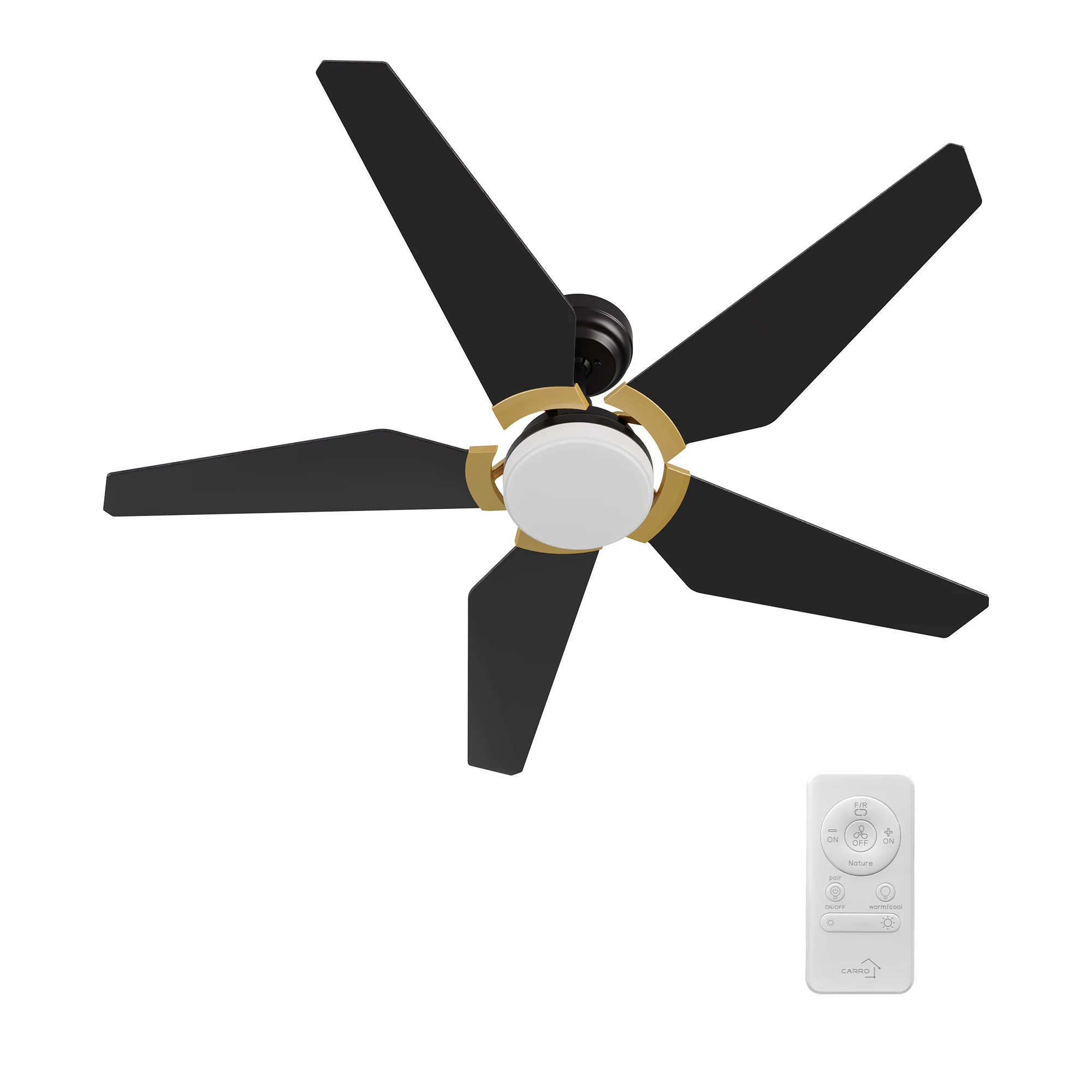 

52'' Ceiling Fan with Lights 10 Speeds DC Motor Remote, Indoor Use