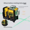 Dewalt DW089LG 3 Sides*360 Degree Vertical 12V Lithium Battery 12 Lines Laser Level Horizontal Green Meter Outdoor 1