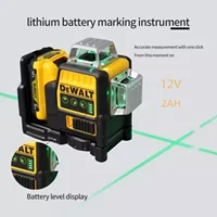 Dewalt DW089LG 3 Sides*360 Degree Vertical 12V Lithium Battery 12 Lines Laser Level Horizontal Green Meter Outdoor 1