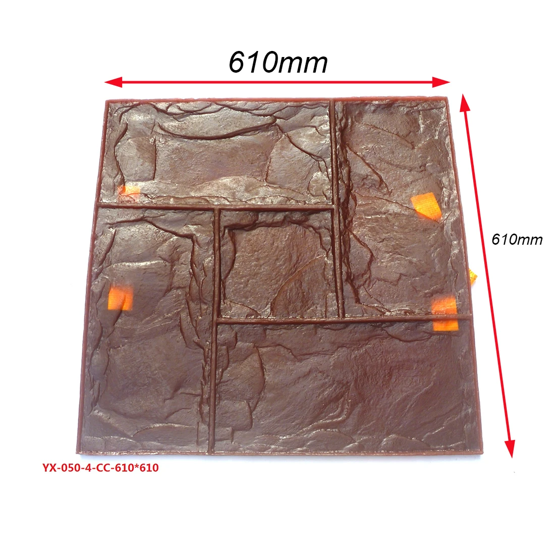 Concrete Embossed Floor mold Compression molding material Cement pavement Printing Construction Fan-shaped Stone Pattern