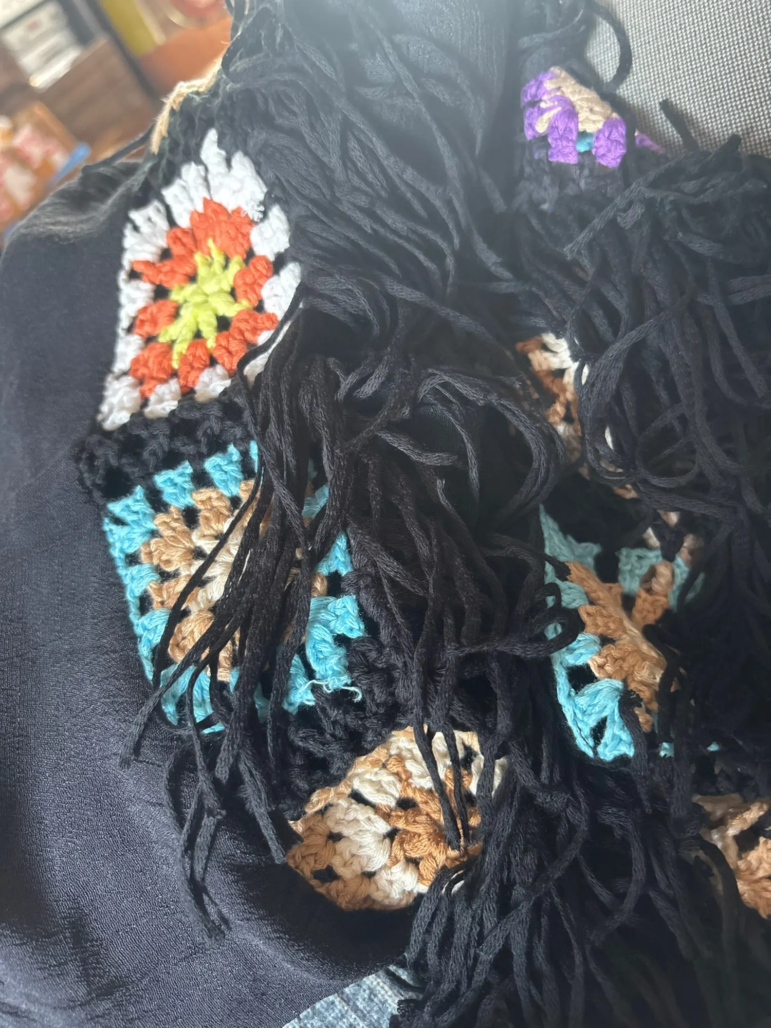 Elegant Crochet Bikini Cover-Up with Fringe Trim for Women photo review