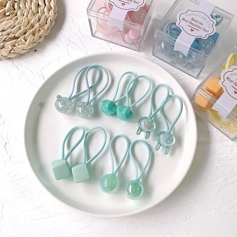Children's Cute High-Stretch Hair Ties Set - Pack of 10