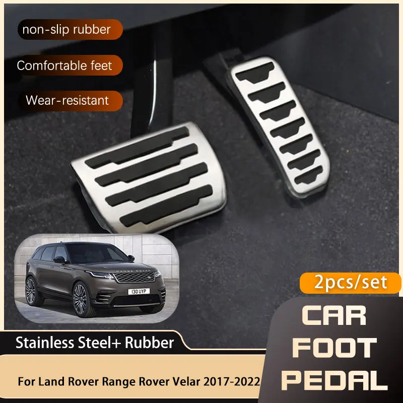 Car-styling Car Foot Pedal For Land Rover Range Rover Velar L560 Restfoot Gas Brake Non-slip Pedal