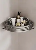 Aluminum Bathroom Shelf Organizer with Towel Bar, Hooks, and Storage – 4 Configurations, Rust-Resistant and Strong 2