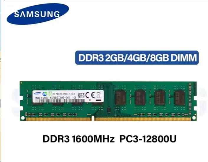 SAMSUNG DDR3 RAM 8GB 4GB 2GB 1600MHz Desktop Memory PC3-12800U DIMM 240Pins 1.5V Memoria RAM DDR3 photo review