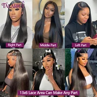 220 Densité 13X6 HD Dentelle Frontale Perruques Cheveux Humains 100% Cheveux Humains Perruques 30 Pouces Droite  Pour Les Femmes 13x6 HD Lace Frontal Wig Livraison 3 Jours France Pré Plumé 5