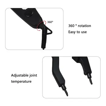 Professional Heat Iron Connector Wand for Hair Extensions, 100-240V, Titanium Heater Surface,Hair extension tools