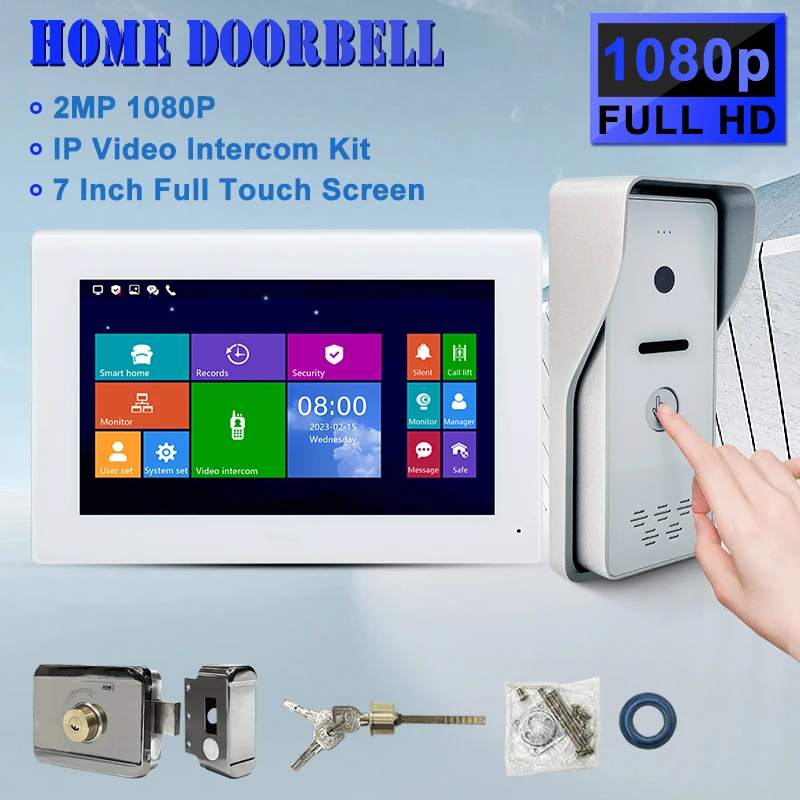 

Cat5/6 Wired Video Door Phone 1200TVL Outdoor Camera IP65 Waterproof Wide View Doorbell For Home Video Intercom System