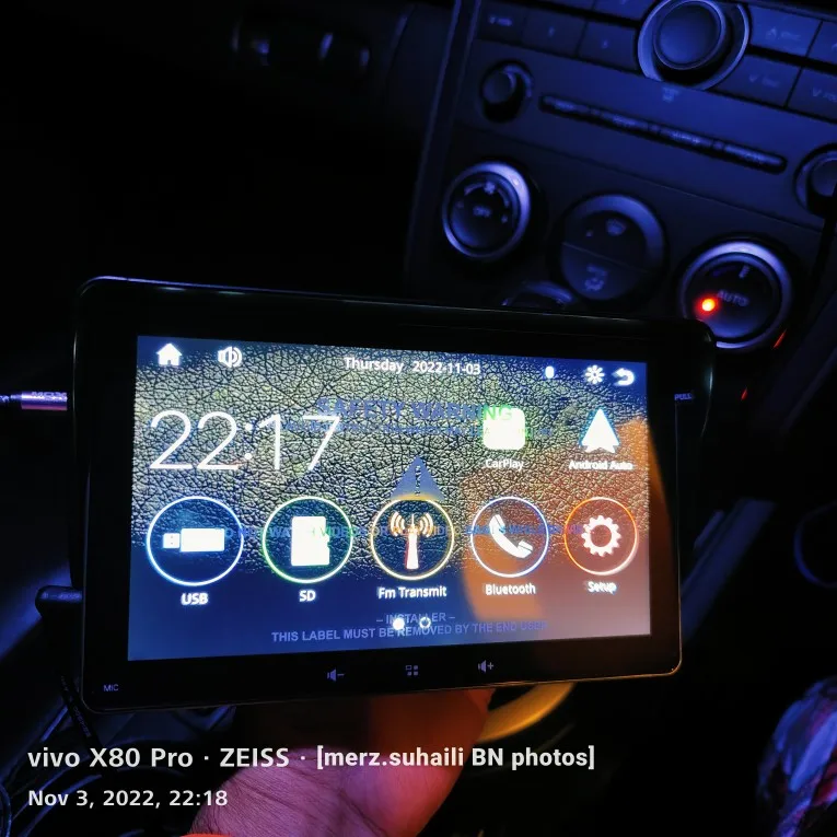 DriveScreen Wireless Touchscreen Car Dashboard Apple CarPlay