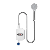 Chauffe-eau instantané 3500W, prise EU 220V, chauffage rapide en 3 secondes, affichage numérique, mini chauffe-eau sans réservoir pour salle de bain et cuisine, sécurité CE 6