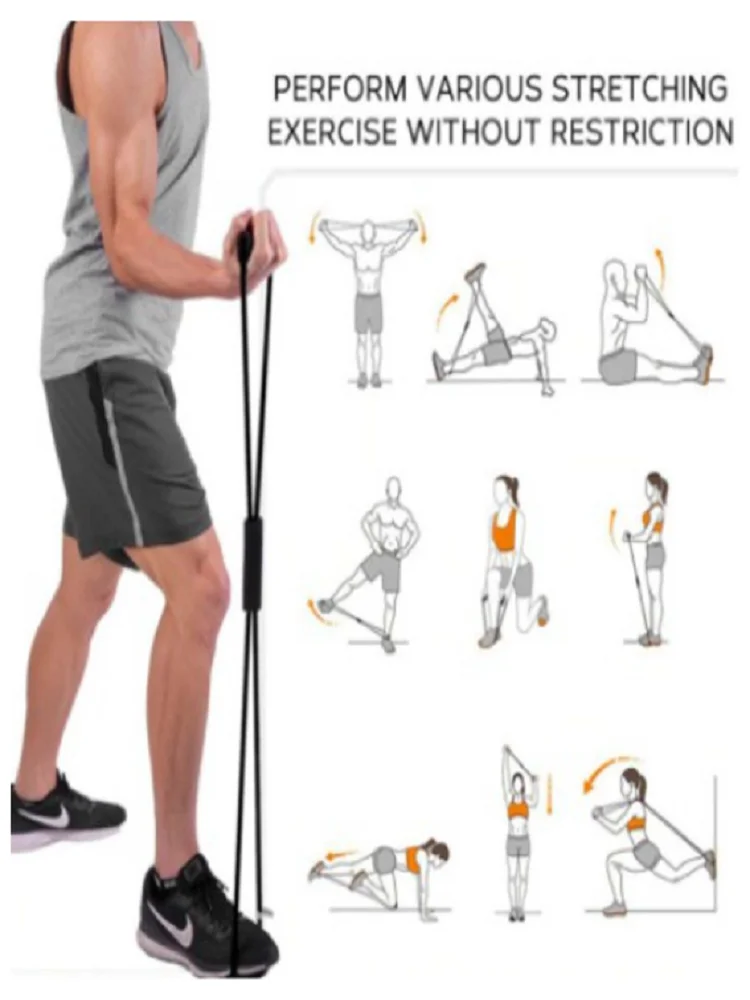 Elástico Tensão Exercício Treino Em Casa Ombro Braço Glúteos 3